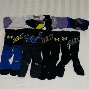 Lot of 6 Steph Curry Basketball socks